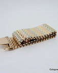 Armband Teppichmuster Vintage in 585/14K Weiß-/Gelb und Rosegold massiv