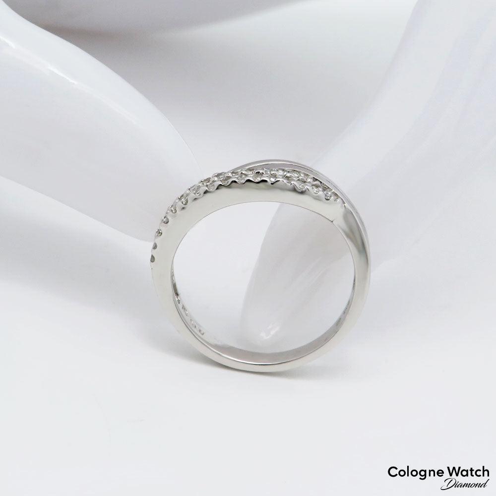 Ring mit 0,15ct W-si Brillant in 585/14K Weißgold Gr. 52