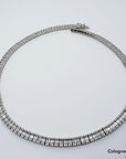 Diamantcollier mit 17,0ct TW-vs1 Diamant in 750/18K Weißgold ( Nur auf Bestellung )