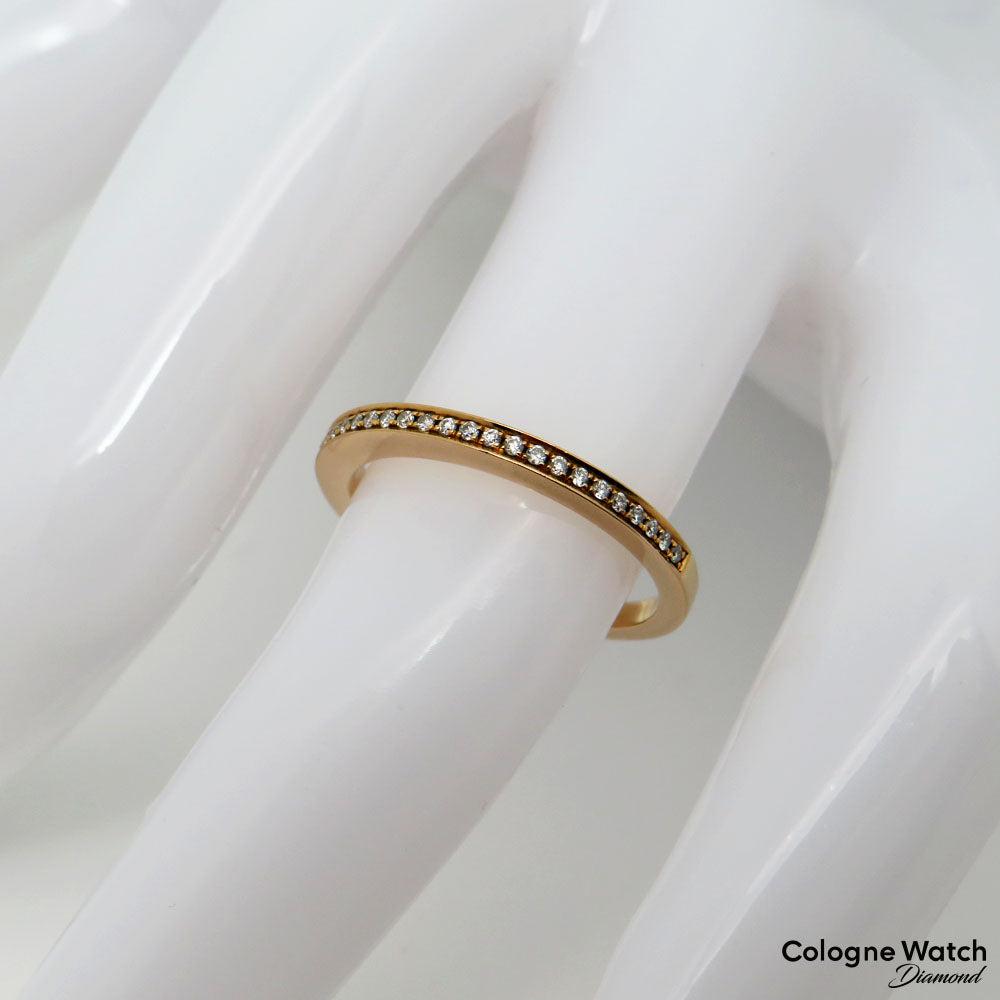 Ring Halber Memoirering mit 0,10ct H-si Brillant in 750/18K Rosegold Gr. 51