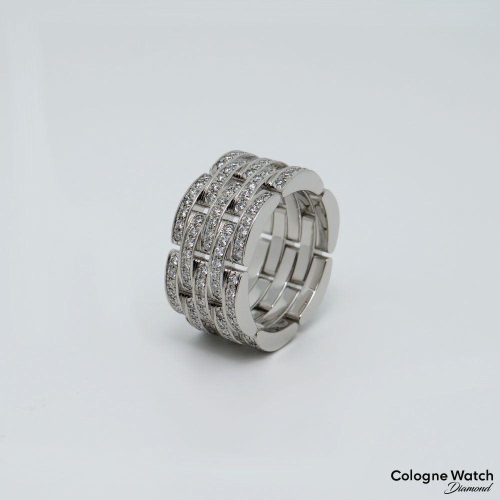 Maillon Panthère Ring 1,26ct Brillant in 750/18K Weißgold Gr. 53 mit Papieren