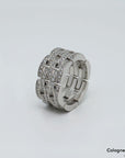 Maillon Panthère Ring 1,26ct Brillant in 750/18K Weißgold Gr. 53 mit Papieren