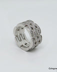 Maillon Panthère Ring 1,26ct Brillant in 750/18K Weißgold Gr. 53 mit Papieren
