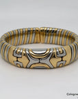 Bulgari Bvlgari Tubogas Vintage Alveare Armspange in 750/18K Gelbgold / Stahl