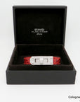 Hermès Kelly Armband mit Brillant Besatz in 750/18K Weißgold / Leder UVP.: 35.000,-€