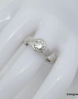 Solitärring mit ca. 1,00ct H-vs2 Brillant in 750/18K Weißgold Gr. 56