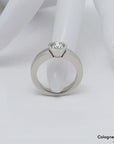 Solitärring mit ca. 1,00ct H-vs2 Brillant in 750/18K Weißgold Gr. 56