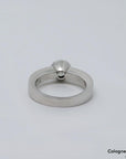 Solitärring mit ca. 1,00ct H-vs2 Brillant in 750/18K Weißgold Gr. 56