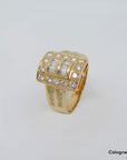 Ring mit ca. 1,14ct TW-vsi Diamant in 750/18K Gelbgold Gr. 51
