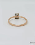 Ring Solitärring mit 0,24ct E-F/vvs Diamant in 750/18K Weiß-/Rosegold Gr. 55