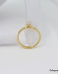 Ring Solitärring mit 0,30ct F-si Diamant in 750/18K Gelbgold Gr. 54