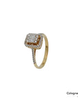 Ring Solitärring mit 0,20ct F-G/vs Diamant in 750/18K Gelbgold Gr. 54