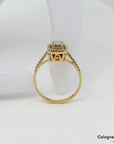 Ring Solitärring mit 0,20ct F-G/vs Diamant in 750/18K Gelbgold Gr. 54