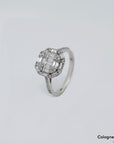 Ring Solitärring mit 0,76ct F-G/vs Diamant in 750/18K Weißgold Gr. 54