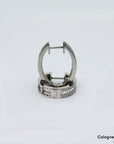 Creolen Ohrringe mit 1,48ct F-G/vsi Diamant in 750/18K Weißgold