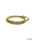 Armband Tennisarmband mit 1,88ct F-G/si Brillant in 750/18K Gelbgold 18,5cm