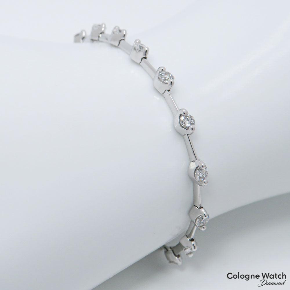 00ct TW-si Brillant in 750/18K Weißgold Lä. 17