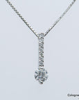38ct TW-vsi Brillant in 850`er Platin Länge 39cm