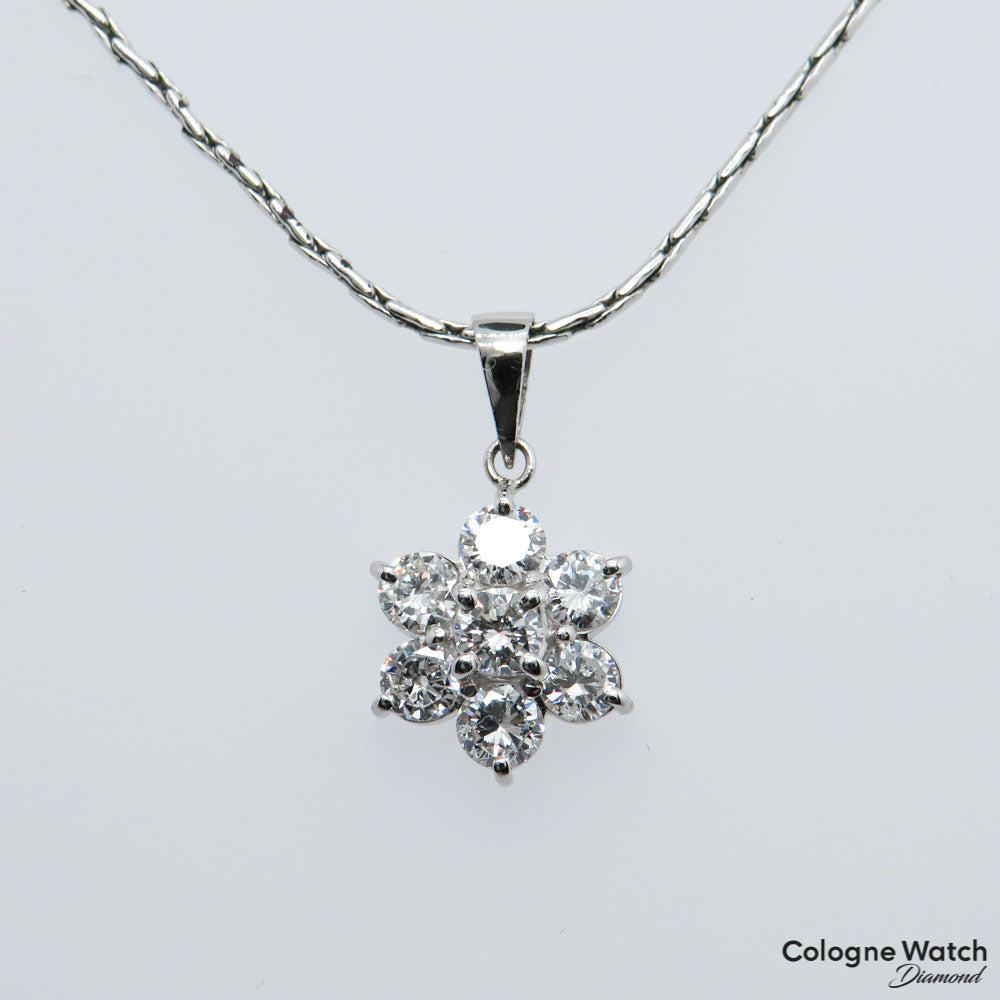 07ct W-si Brillant in 900`er Platin 