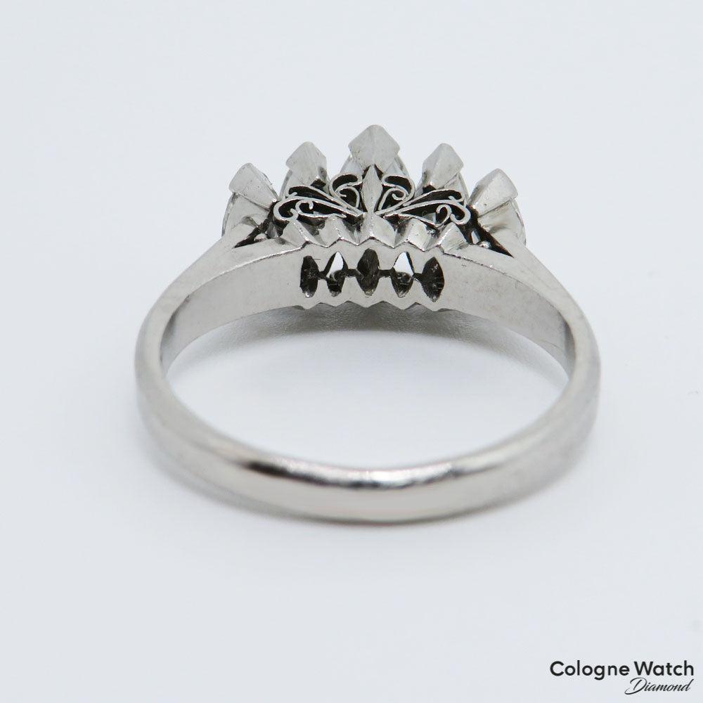 95ct H-si Navette Diamant in 900`er Platin Gr. 50