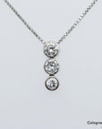 07ct W-p1 Brillant in 850`er Platin Länge 40cm