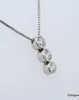 07ct W-p1 Brillant in 850`er Platin Länge 40cm