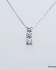 00ct TW-si Brillant in 850 + 900`er Platin Länge 40cm