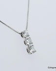 00ct TW-si Brillant in 850 + 900`er Platin Länge 40cm