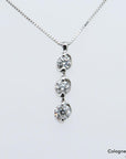 72ct W-si Brillant in 850 + 900`er Platin Länge 37cm