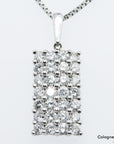31ct W-si Brillant in 850 + 900`er Platin Länge 70cm