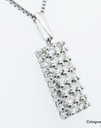 31ct W-si Brillant in 850 + 900`er Platin Länge 70cm