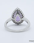 50ct Amethyst in 585/14K Weißgold Gr. 50