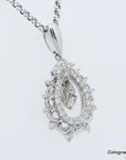 50ct TW-vsi Brillant in 850 + 900`er Platin Länge 50cm