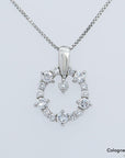 43ct TW-vsi Brillant in 850 + 900`er Platin Länge 36cm