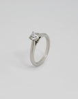 Cartier Solitärring mit 0,42ct D-vs 1 in 950`er Platin Gr. 47 / GIA Expertise